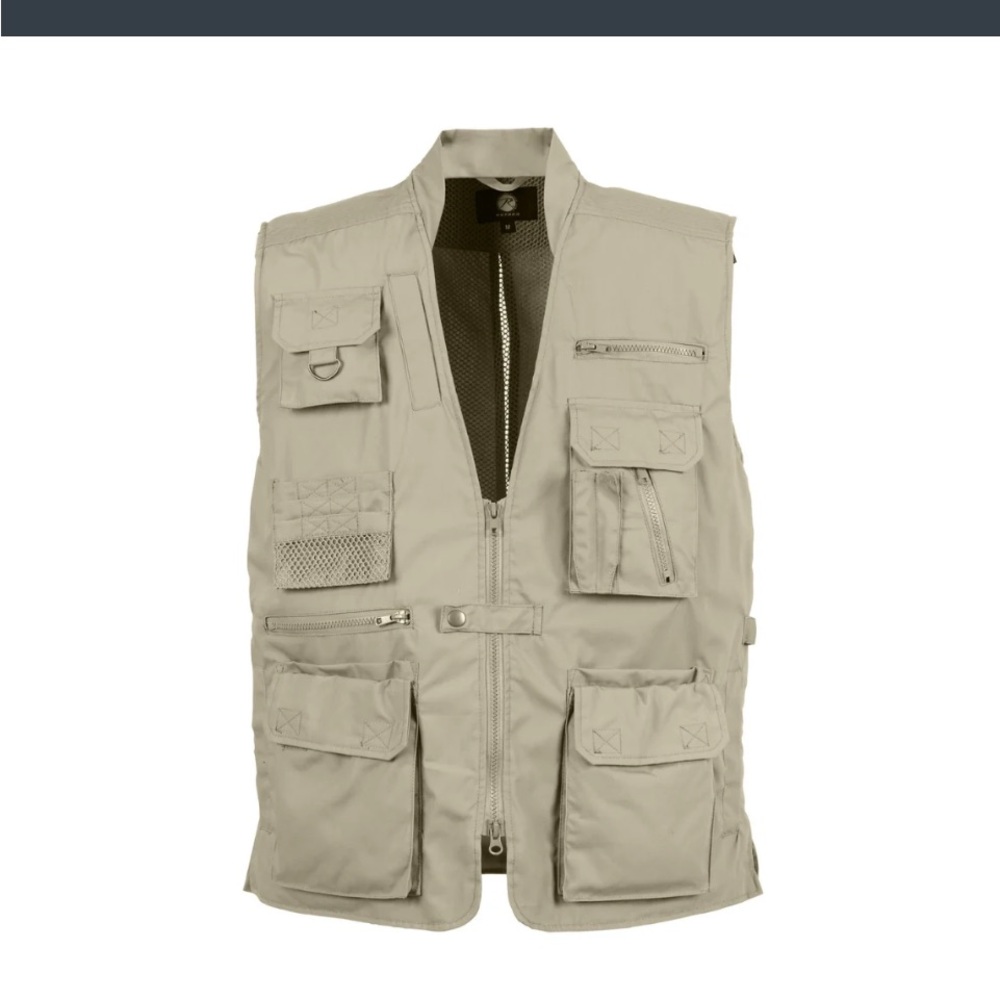 NWT Rothco 💋Plainclothes Concealed Carry Vest (Khaki) XL 113